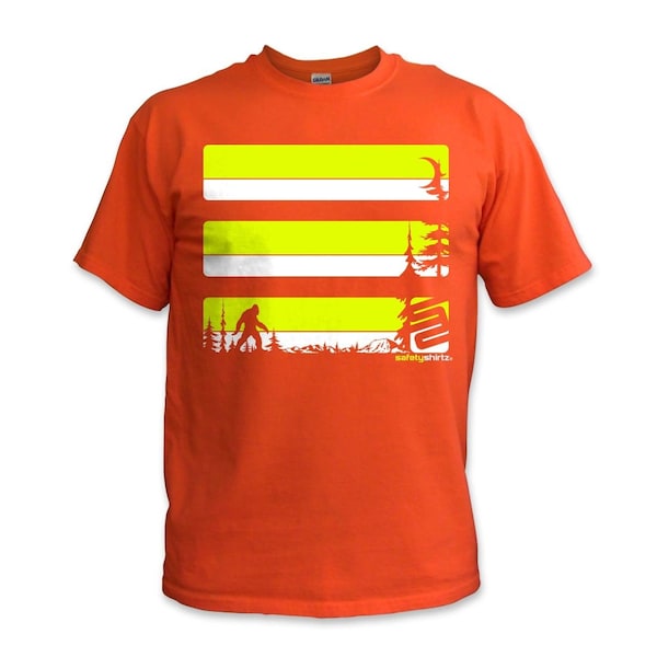 Sasquatch High Visibility Tee, Orange, 2XL